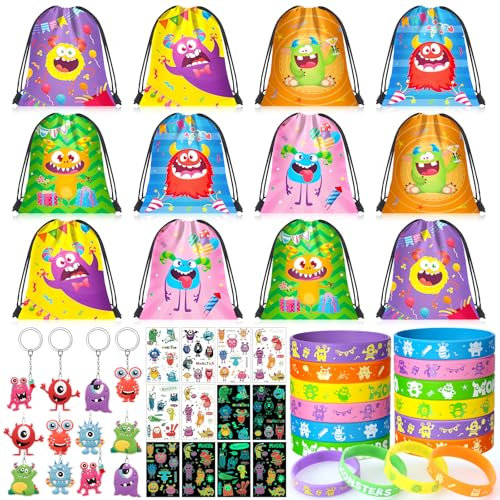 Monster Relleno Piñatas Cumpleaños Detalles Niños Bolsos de Fiesta Llavero Pulseras Pegatinas Luminosos Tatuajes Temporales Regalos Invitados Juguetes