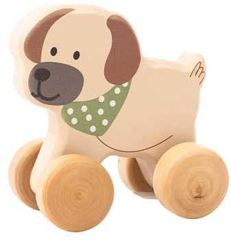Sterntaler Rollspielzeug Holz Hund Lucky - Fördert kreative Fähigkeiten und Motorik - Aus FSC® 100%-zertifiziertem Holz - Nachhaltiges Baby- und Kleinkindspielzeug