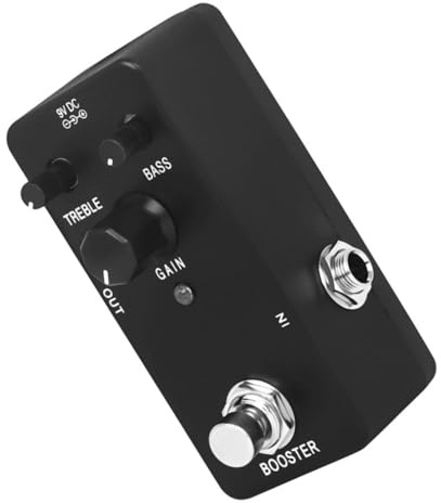 Gitarreneffektpedal Pure Booster für E-gitarre, Schwarz Abs | Präzise Klangregelung, Verbessertes Spielgefühl, Effektgerät für E-gitarre mit Booster Funktion