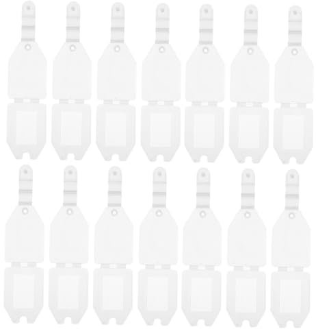 OSALADI Etikettenhalter 20 Stück Kunststoff Transparent Preisschildhalter Für Supermarkt Einzelhandel Ladenetikettenhalter Für Lebensmittel Kosmetik