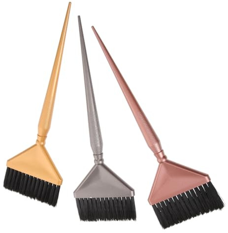 VALICLUD 3 Stück Haarfarbenpinsel aus Nylon mit Ergonomischem Griff und Bruchsicherem Kunststoff für Professionellen und Privaten Gebrauch