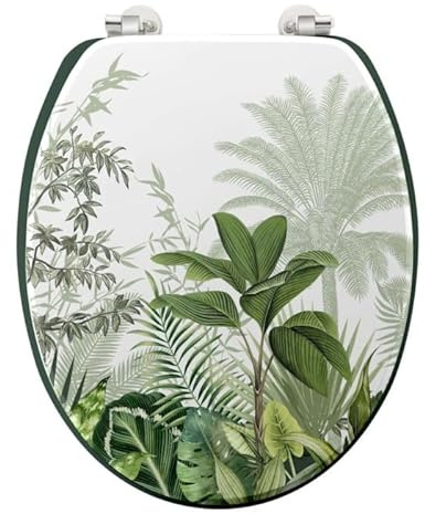 Abattant WC Imprimé Végétal Vagabonde 45cm Vert