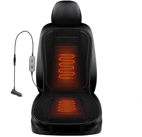 Wizvox Auto Sitzaufleger, Winter 𝐒𝐢𝐭𝒛𝒉𝐞𝐢𝒛𝐮𝒏𝒈 𝐀𝐮𝐭𝐨 Mit Voller Rückenlehne Autositzkissen Erwachsene für Fahrzeuge,Büro 1 Stück,C-Sherpa