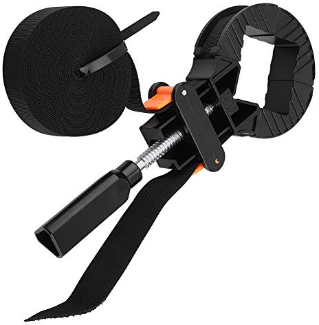 Naroote Sangle de Serrage d'angle Réglable de 6 M, 4 Sangles de Support pour Cadre Photo, Pinces de Serrage à Poignée à Vis avec Conception Sécurisée, Idéales pour le Travail du Bois et