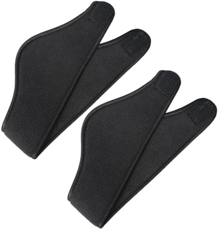 JECOMPRIS Fascia Termica Doppi Strati Unisex per Orecchie Protette e Riscaldate Nero 2 Pezzi Regolabile per Attività Outdoor e Sport Invernali Design Elastico e Antisudore