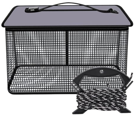 Fiskfälla, Vikbar fiskekorg Flytande burnät 40cm 22L