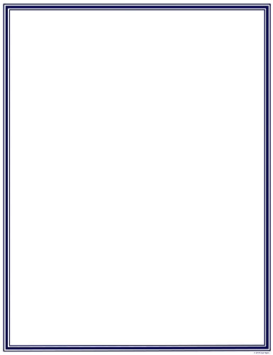 Great Papers! Navy Border Letterhead, 8.5x11, 80 Count (2014024)