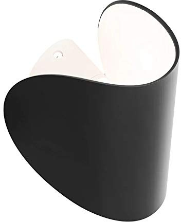 Io - Lampada da parete a LED, 2700 K, 350 lm, 16,5 x 10,5 cm, colore: Grigio grafite