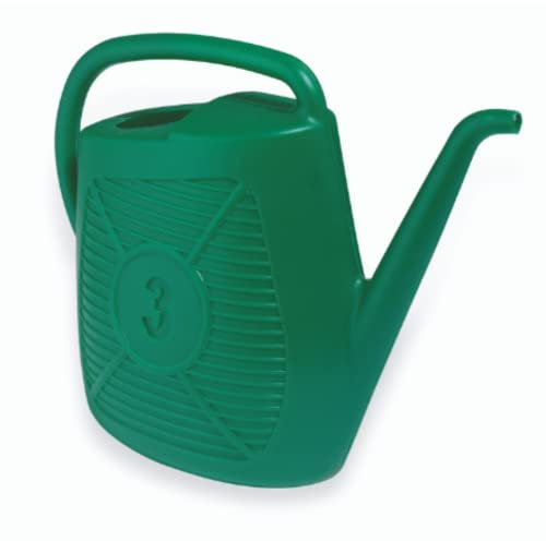 Ecoplast, Annaffiatoio da 3 Litri, Ideale per il Giardinaggio, Piante e Fiori, Comodo da Usare, Resistente, Duraturo e Indeformabile, con Doccetta Inclusa