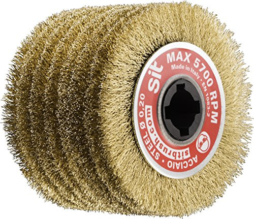 Sit Tecnospazzole 1368 Spazzola per Levigatrice a Filo Ondulato, Fascia spazzolante 70 mm