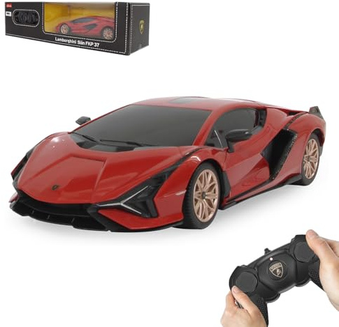JAMARA 403126 - Lamborghini Sián FKP 37 1:24 Rosso 2,4GHz - velocità 7 Km/h
