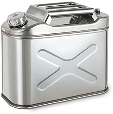 CGF- Benzinkanister Benzinkanister zur Lagerung von Kraftstoff Dieselölbehälter Kanister mit Ausgießer für Benzin und Diesel (Edelstahl / 10L,20L,25L,30L,35L,40L) mit UN-Zulassung