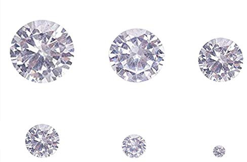 Jaydis Klar Cubic Zirkonia Stein lose CZ Stein Facettiert Cabochons Strass Spitze Rückseite Kristall Diamant für Nail Art Ohrring Ringherstellung