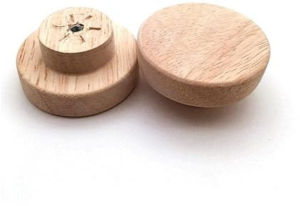 SZOMH Möbelgriff Schrankgriff Eiche runder Griff Durchmesser 30/40/50 mm Naturholz Schrank Schublade Kleiderschrank Knöpfe für Schrank Schublade Griff Möbelbeschläge