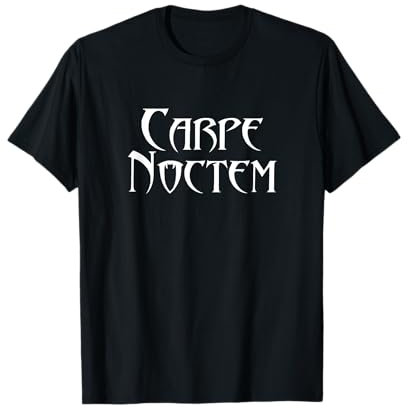 Carpe Noctem Seize the Night Vampire - Camisa de colmillo Camiseta