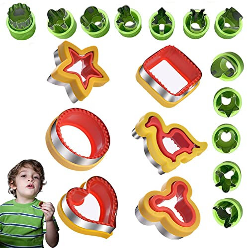 Sandwich Cutter and,Round Square Shapes Bread Cutter and Sealer | Single Press Useful Sandwich Cutters for Pancake, Cookies, Biscuits, Bread, Vegetables, Fruit Ytger