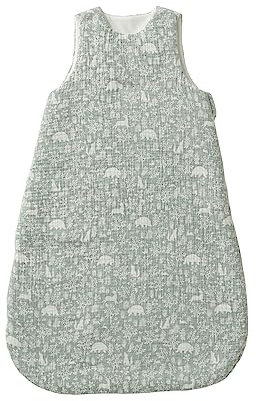 Vertbaudet Ärmelloser Baby Schlafsack WALDSPAZIERGANG grün 68CM