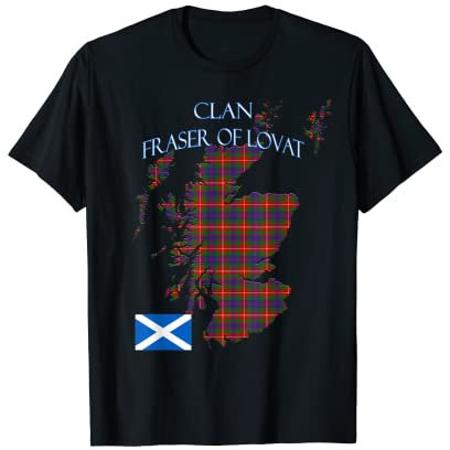 Fraser of Lovat Schottischer Clan Tartan Schottland T-Shirt