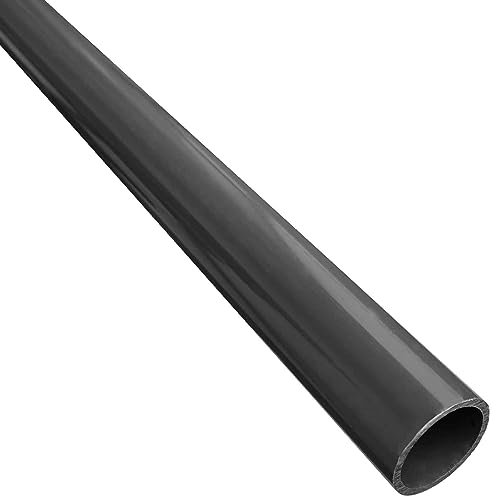 PVC Kunststoff Rohr Aussendurchmesser 50 Millimeter x Länge 2 Meter 200 cm 2000 mm Stück Druck PN 16 Bar Wandstärke 3,7 mm Stangen Ware grau anthrazit Trinkwasser geeignet Pool Zubehör