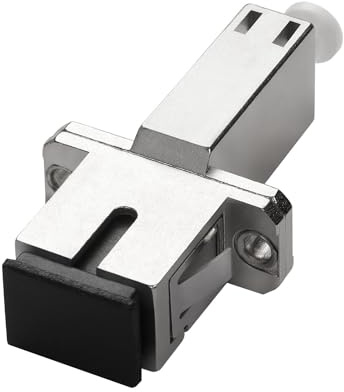 QIANRENON LC Femelle vers SC Femelle Fibre Hybride Adaptateur Coupleur SM 9/125μm LC/UPC vers SC/UPC Fibre Optique Simplex Connecteur Prises, pour FTTH Convert LC-SC Patchtail