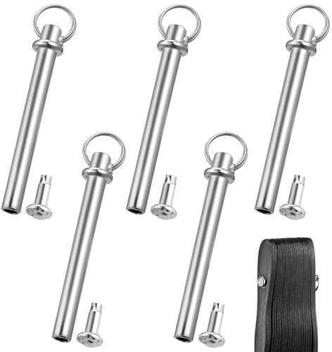 Alipis Kit Riparazione Ventaglio 5 Set di Rivetti per ASSE in Acciaio Inossidabile, Accessori Argento per Manutenzione Semplice di Ventagli Pieghevoli Fai da Te