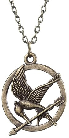 GAUEIOUR Collar de pájaro burlón, collar versátil y moderno (bronce antiguo), Plata