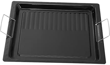 Milisten 1stk Grillplatte Grillhalter Für Fisch Grillpfanne Mit Antihaftbeschichtung Kochgeschirr Aus Emaille Partyzubehör Emaille-tabletts Nicht Steakkocher Blech Backform Eisen Gemüse