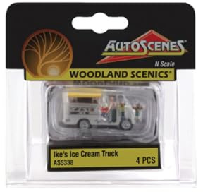 Woodland Scenics AS5338 Eiswagen Eiscreme Kinder Eisverkauf Figuren Spur N 1:160 Ice Cream Truck