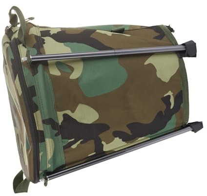Bote de basura plegable para camping, contenedor de basura plegable de gran capacidad con asa para picnics