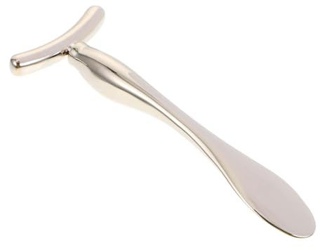 Healeved Augencreme Massagestäbchen Silberfarben aus Zinklegierung 4 Stück Verbessert Ungleichmäßigen Hautton zur Hautpflege und Gesichtsmassage für Gesichtscreme für Mädchen