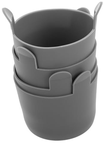 ROMISBABA 4piezas Molde Silicona Para Freidora De Aire Antiadherente Versátil Para Huevos Muffins Tartas y Pan Apto Para Lavavajillas Diseño Flexible y Compacto