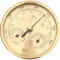 Analoges Barometer mit Thermometer-Hygrometer, 3-in-1-Wetterstation für Innen- und Außenbereich, Edelstahlrahmen (goldfarben), benutzerorientiertes Design für einfaches Ablesen