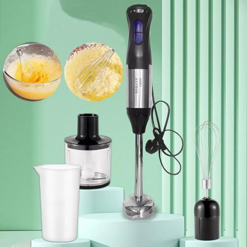 sports flyfree 4 in 1 Hand Blender Food Mixer Stick Set Processor Electric Whisk Chopper Fruit,Immersion Blender Food Processor