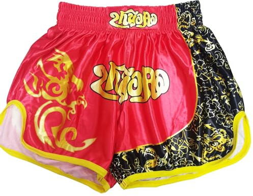 ZUYPSK MMA - Pantaloncini da boxe per bambini Muay Thai da boxe, corti per bambini, kickboxing, arti marziali, classici, taglio stretto, fitness, Tipo C., 140
