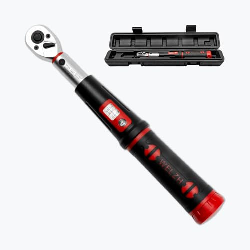 WELZH Torq-Mate Torque Wrench 1/4in Drive 5–25Nm 250mm Precision Tool ±3% Tolerance Dual Scale Calibrated with Case Micro Adjustment for Automotive Assembly Workshop Garage Maintenance Use