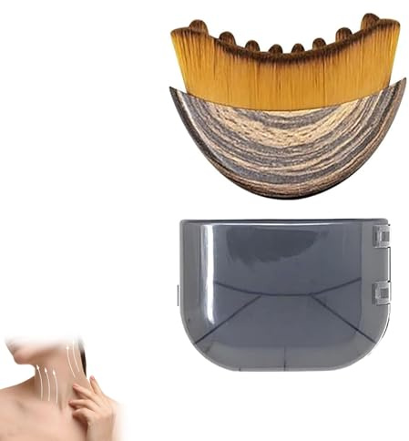1PACK Lymphatic Drainage Massager, Drainage Massager Brush for Face, Lymphatic Contour Face Brush for Chin & Jawline Sculpting, Dry Brushing FaceBrush Tool with Ergonomic Design to Relieve Fatigue