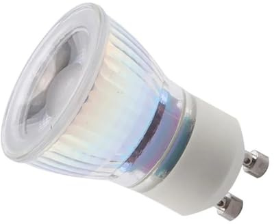 Fengyan Bulbi Domestici, Confezione da 10, Mini Lampada LED COB AC220V GU10 3W Lampadina Spot in Vetro dimmerabile 35mm x 47mm(Natural Light)