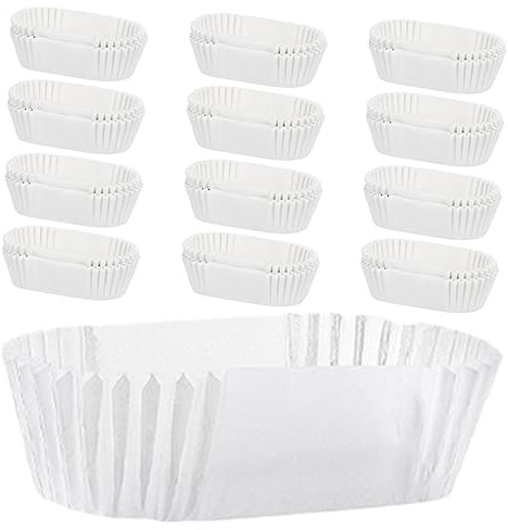 CIYODO 2000 pièces Caissettes Jetables pour Cuisson Rectangulaires Résistantes Chaleur Huile Parfaites pour Moules à Cake et Pâtisseries pour et Anniversaires