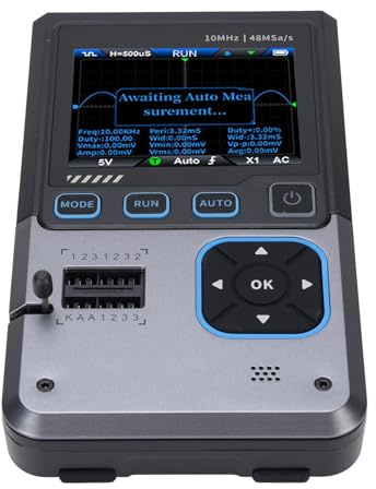 Badafaci 3 in 1 Oscilloscope Generator Kit, 10MHz Handheld Oscilloscope with Multi Functional Features for Automotive Testing and Repairs