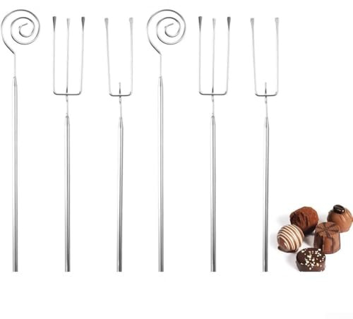 Forchette da dessert, set di forchette da pasticceria al cioccolato, strumento di miscelazione per macedonie, forchetta per torte, per servire feste, buffet, accessori per dessert