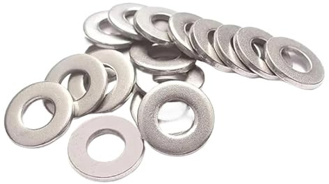 M1.6/2/ 2.5/3/ 4/6/ 8-22 Rondella Piatta Grande In Acciaio Inossidabile 304 Guarnizione Din9021(M6x18x1.2 x10pcs)