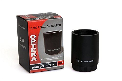 Opteka 2X Manual Telephoto Converter for T-Mount Lenses