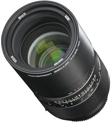 Handevision Ibelux Serienobjektiv 40 mm f/0.85 APS-C – kompatibel mit Fuji X – Foto Objektiv, extrem lichtstark, ideal für Portraits & Low-Light, Ganzmetallgehäuse, integrierte Sonnenblende – Schwarz