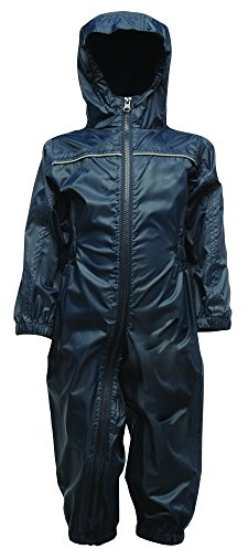 Regatta Combinaison imperméable pour Enfant, Enfant, Vêtements de Pluie, Rg252/Trw466, Bleu Marine, Size 6-12