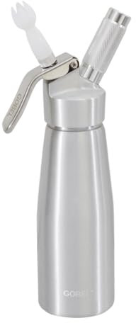 YOOCOOK - Sifone chantilly in alluminio 0,5 l per crema chantilly e dessert - Sifone da cucina 500 ml per vetrine, salse, espuma e oli infusi - Da utilizzare con cartuccia Sifone 8g N2O