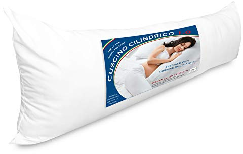 Tex family Guanciale Gravidanza 100 cm – Cuscino Anatomico Lungo per Fianco e Cervicale – Microfibra Anallergica – Made in Italy