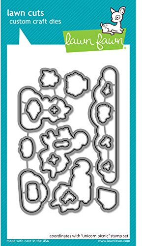 Lawn Fawn LF2320 Unicorn Picnic - Lawn Cuts Custom Craft Dies