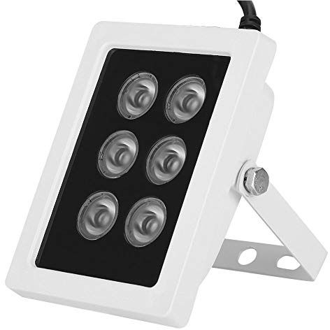 Vikye Surveillance Accessory IP65 Waterproof 6cs High-Power Infrared Lights CCTV Fill Light, for Surveillance Lighting