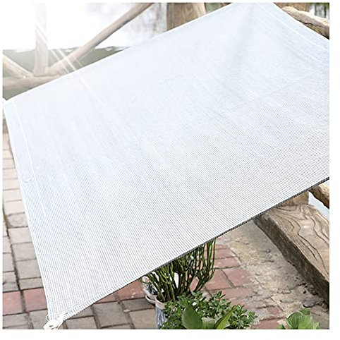 Tenda a Vela Rettangolare, Vela Ombreggiante con Occhielli 90% Resistente ai Raggi UV Traspirante Impermeabile per Esterni Giardino Verande (Color : Bianco, Size : 1x3m)