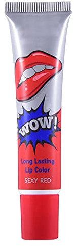 Matte Lip Gloss Peel Off Lip Gloss Langlebige wasserdichte Peeling Lippenstift 5 Farben verfügbar Sexy Rot